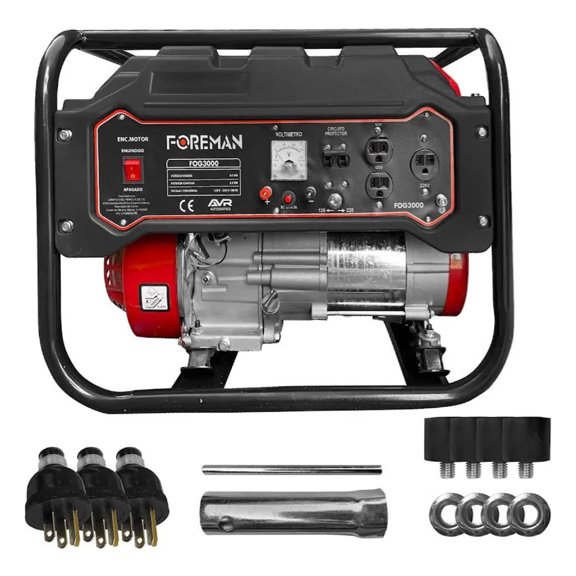 Generador Portátil A Gasolina 3000w Bifásico 110v/220v