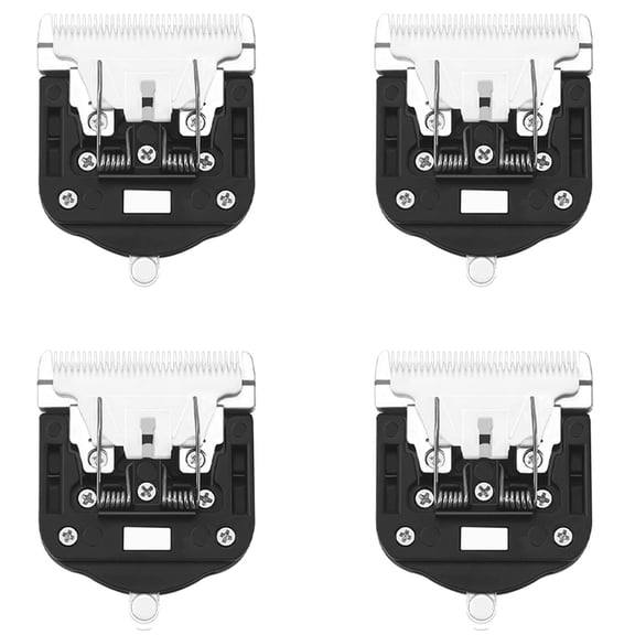 4PCS Replaceable Ceramic Blades Set,Carpet Trimmer Common Use Clipper Blade, for Carpet Clippers,Tufting Clippers,4 x Blade,Black