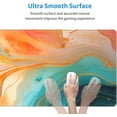 thumbnail image 6 of Orange Teal Marble Mouse Pad - Marbled Design Gaming Mouse Pad 31.5x11.8 Inch Colored Marbling Print Desk Mat Extended Mousepad for Work Game Office Home, 6 of 6