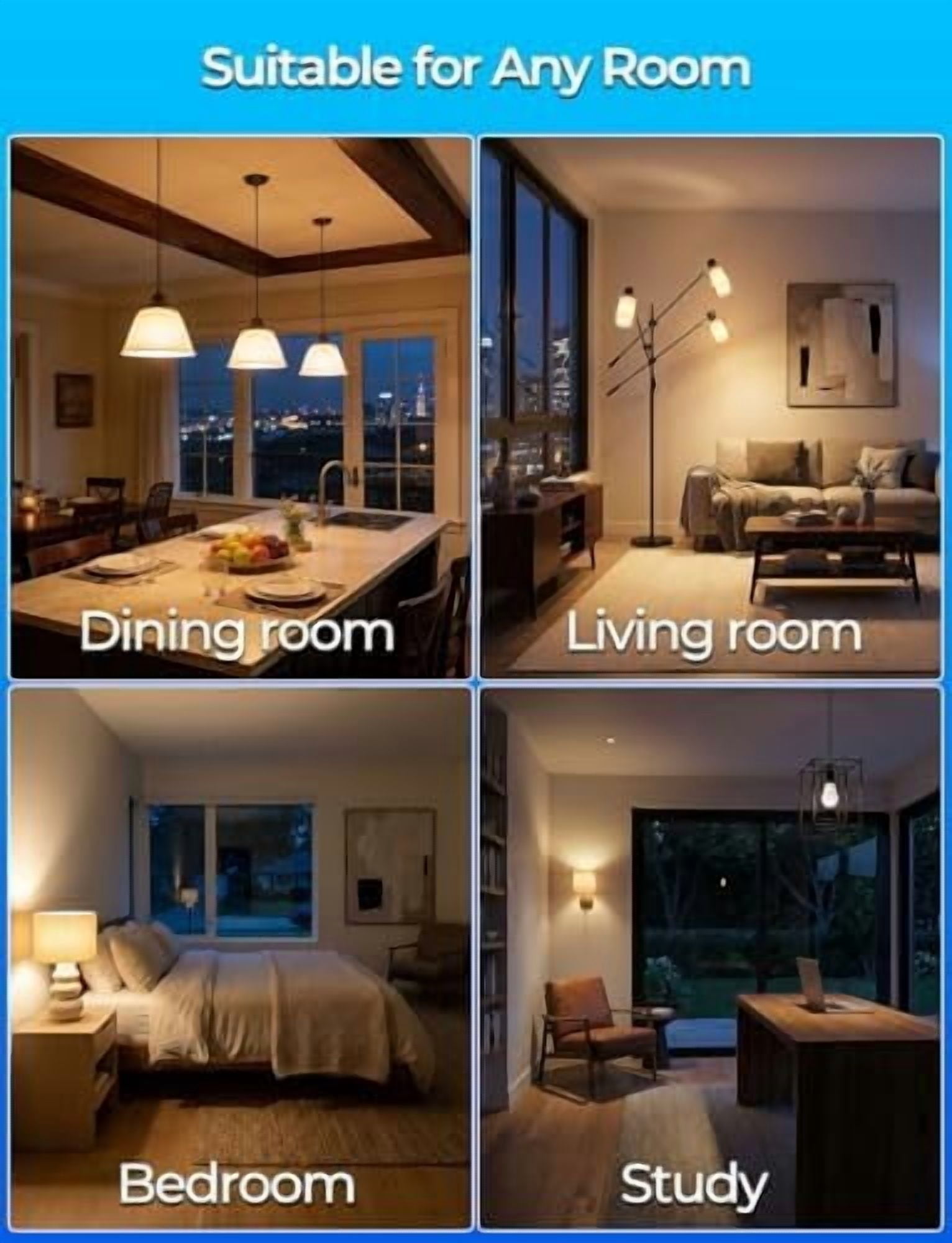 RGB LED Light Bulb, Color Changing Light Bulb, 40W Equivalent, 450LM, 2700K Warm White 5W E26 Screw Base RGBW, 12 Color Choices - Timing Infrared Remote Control (8 Pack)