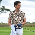 thumbnail image 4 of Cauagu Dreamcatcher Print Men's Polo Shirts, Short-Sleeve Polo Shirts for Men Performance Golf Shirt Athletic Casual Collared T-Shirt-Large, 4 of 8