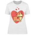 thumbnail image 1 of Corgi With A Lovely Rose T-Shirt Women -Image by Shutterstock, Female x-Large, 1 of 2