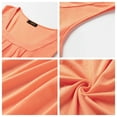 thumbnail image 6 of UVN Summer Tank Tops for Women Square Neck Sleeveless Tops Pleated Curved Hem Flowy Shirts Loose Fit Camis, 6 of 9