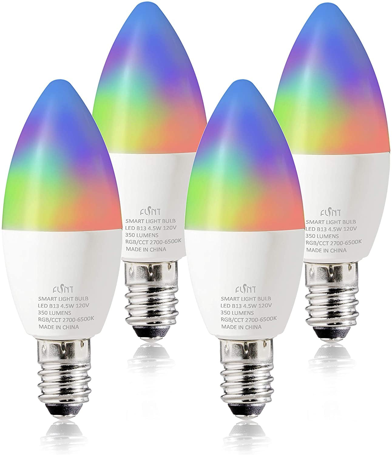 FLSNT Smart Light Bulbs,LED WiFi 2.4G RGBCW Color Changing Light Bulb