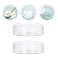thumbnail image 3 of GOOHOCHY Transparent Glass Dessert Plates for Home Use Salad Trays with Unique Appearance 2 Pieces, 3 of 9