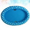 thumbnail image 4 of Piscina inflable portátil y plegable para mascotas, para perros y gatos, con colchón flotante, color azul, 4 of 5