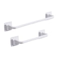 thumbnail image 1 of 2x Stable Kitchen Bathroom Over Cabinet Towel Bar Long Short White Gloria Estante de trapo, 1 of 9