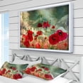 thumbnail image 3 of Designart ' Wild Red Poppy Flowers in Sky ' Floral Framed Canvas Art Print, 3 of 3