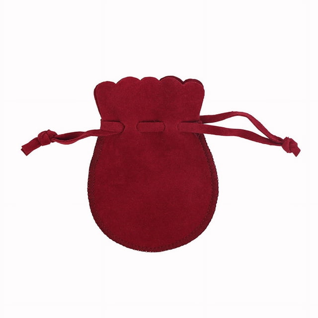Bolsa de embalaje de joyería con cinturón de terciopelo de doble cara, bolsa de almacenamiento de regalo con cordón, bolsa de calabaza para joyería