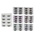 thumbnail image 1 of EELHOE 28 pares de pestañas postizas 7 colores reutilizables delineador de ojos pegatinas de pestañas suministros de maquillaje para mujeres y niñas, 1 of 8