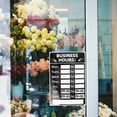 thumbnail image 6 of 1 Set Business Hours Sign Business Time Sign Store Hours Sign Restaurant Door Sign, 6 of 8