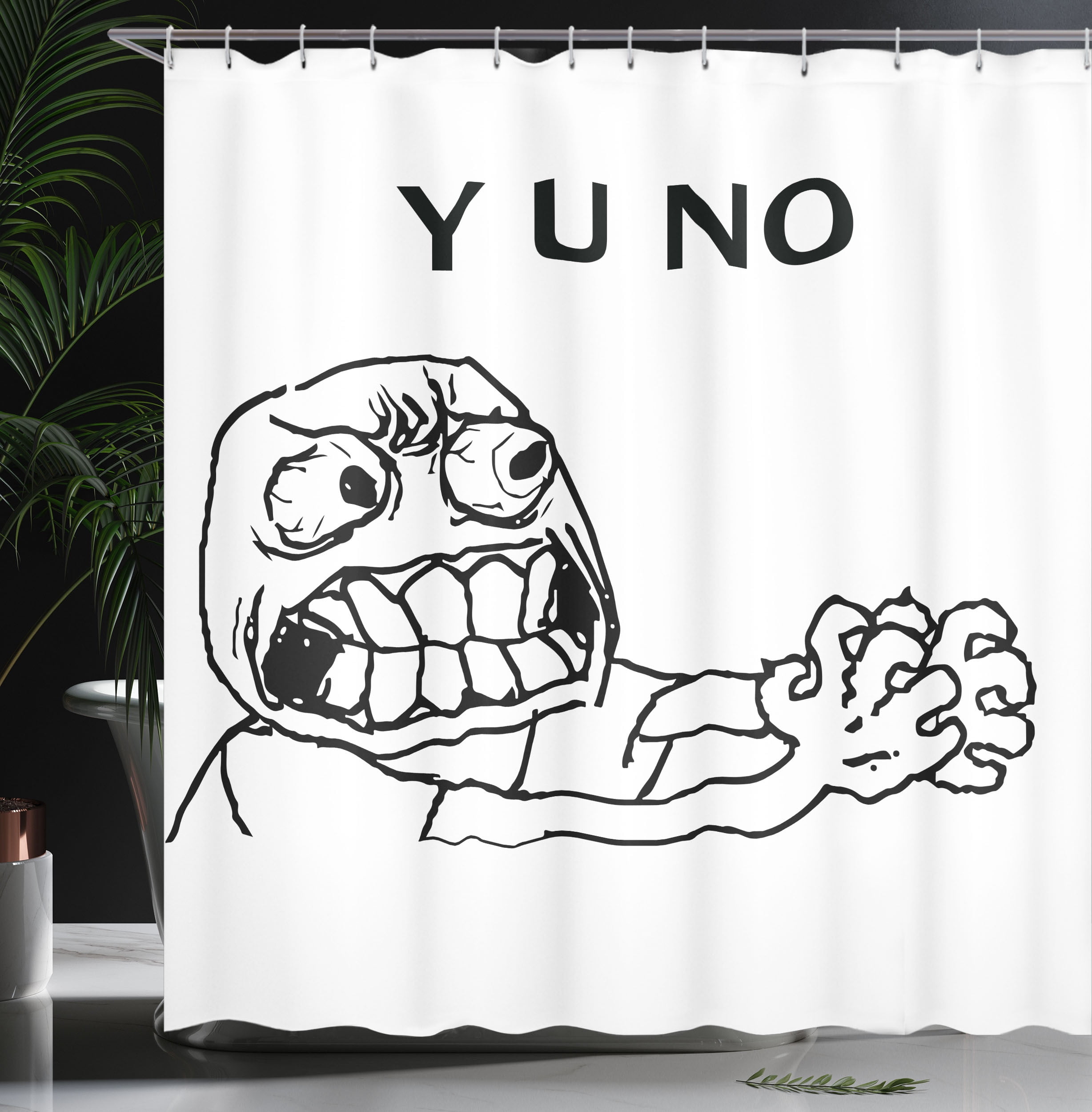 Meme Face Shower Curtain by Fareza Alfahri - Pixels