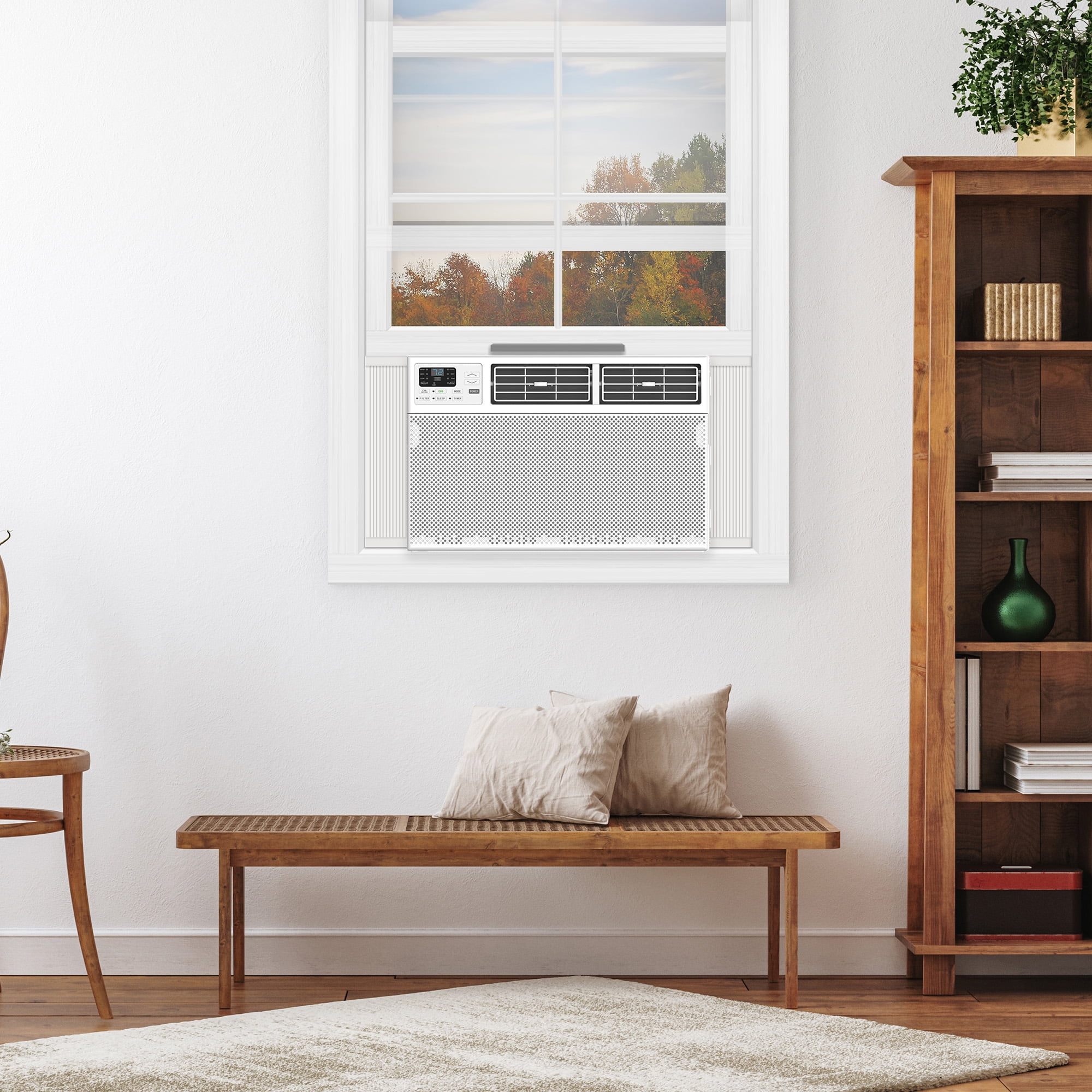 TCL 12,000 BTU Smart Window Air Conditioner (White) - 3-in-1 AC, Fan & Dehumidifier, App, Voice, & Remote Control, Sleep & Eco Mode, Timer, Washable Filter, Cools up to 550 Sq ft - W12W92-4