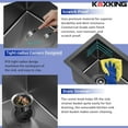 thumbnail image 4 of Black Undermount Bar Sink, 10 x 18 inch Undermount Bar Sink, Small Bar Sink for RV, 18 Gauge Stainless Steel Black Bar Sink with Strain, 4 of 6