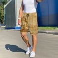 thumbnail image 6 of Balery Retro Palm Tree Men's Cotton Knit Pajama Shorts Waistband & Pockets,Short Pajama Pants-X-Large, 6 of 8