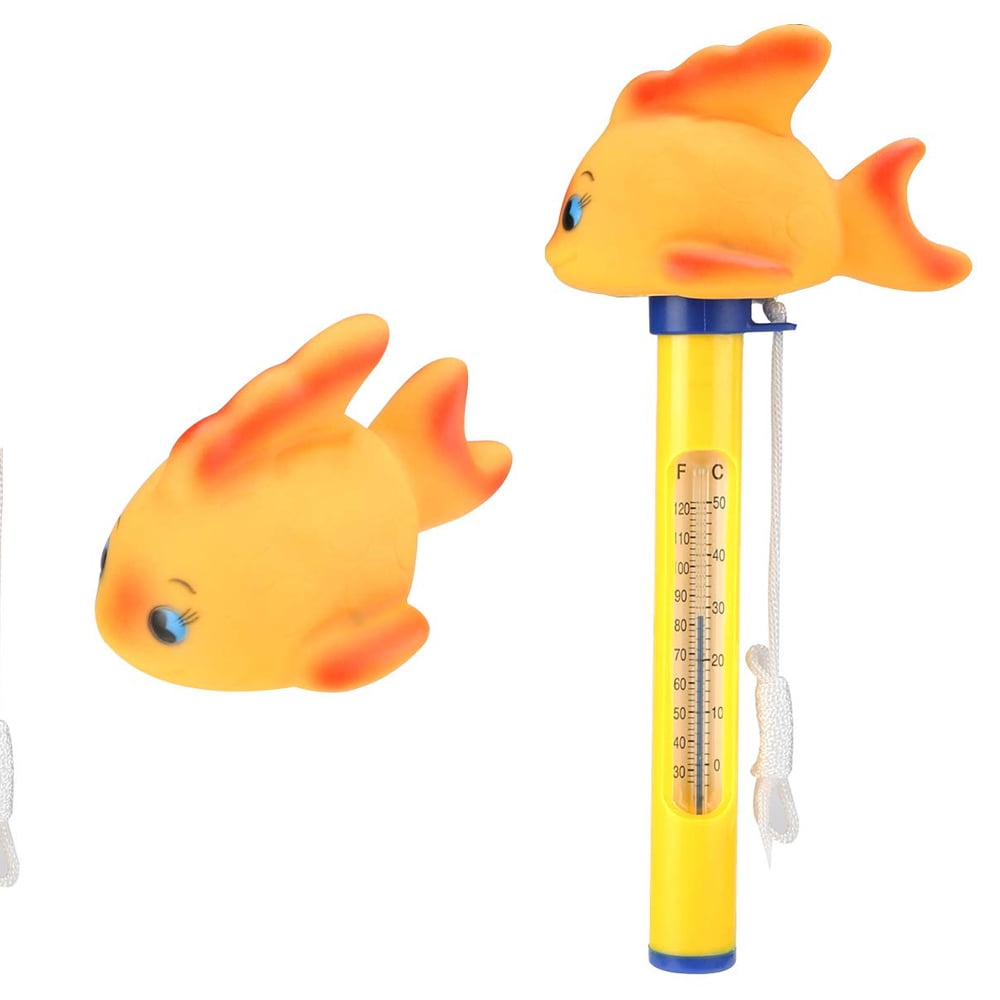 for Outdoor & Indoor Swimming Pool Cute Animal Water Thermometer ℉ and ℃ 03# Shatter Resistant Hot Tubs No Batteries Required Bath Water Spas Ponds Aquariums Floating Pool Thermometer