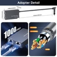 thumbnail image 4 of Adaptador Ethernet de 2 Puertos para , Antena Parabólica, Internet por Satélite, Línea Eléctrica V2 para Red Externa Cableada GEN2, 4 of 5