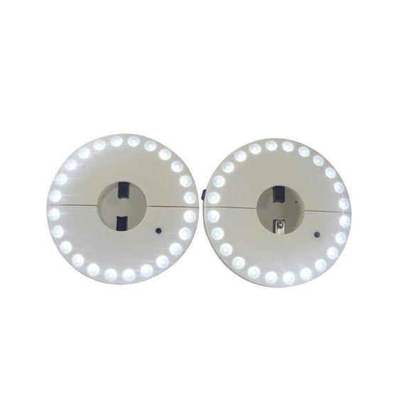 Super Bright LED Umbrella Pole Light, White - Pack of 2