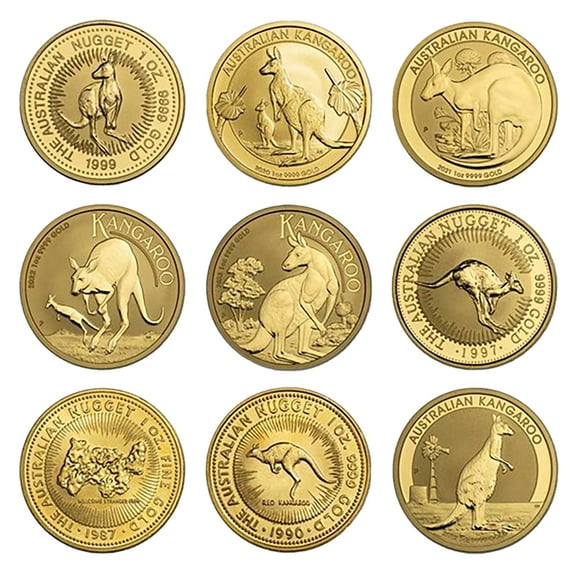1 oz Australian Gold Kangaroo Coin BU - Random Year - Walmart
