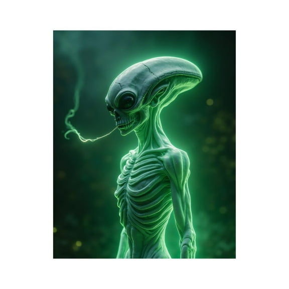 Paint by Numbers Kit for Adults, Alien Creature Neon Glow Paint by Numbers, Easy Paint by Numbers Kit for Adults Beginner, DIY Adult Paint by Number Kits on Canvas, Home Decor