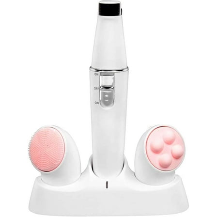 Epilator, Facial Hair Removal for Women, 3 in 1 Epilating, Cleansing Brush and Skin Toning with 3 Extras