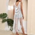 thumbnail image 4 of Maillots de Bain pour Femmes, Robe de Plage Brodée à Franges, Robe Ample Sans Manches à Col en V, Robe Patchwork, Maillots de Bain pour Femmes 2023 en Liquidation, 4 of 5