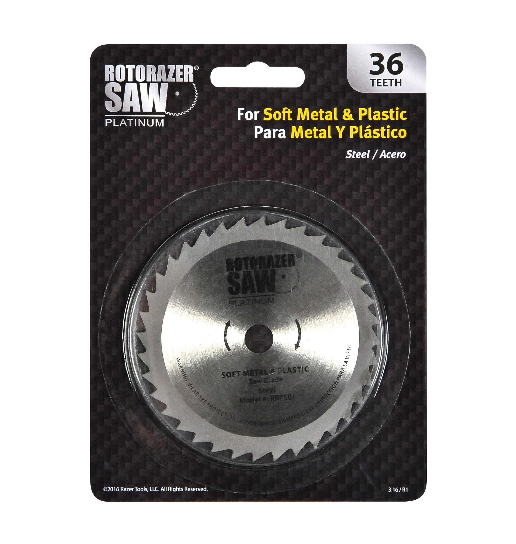 Rotorazer Saw Official Platinum Replacement Blades (Green/Yellow/Red Platinum Rotorazer and Yellow Basic Model) As Seen on TV,Set of 3