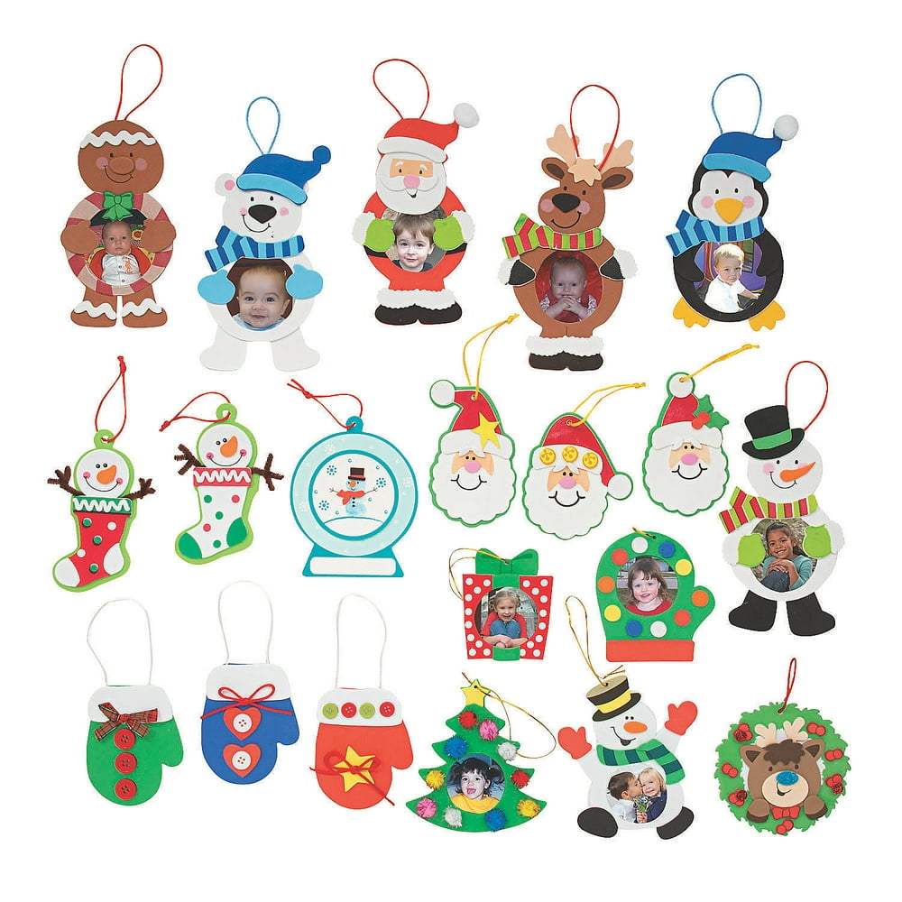 Christmas Ornament Craft Assortment Kit  Party Favors  108 Pieces
