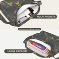 thumbnail image 3 of Shopping Bag for Women Office Workers Cute Fashion Reusable Shopping Bag with Zipper Tote Reusable Bags,Eiffel Tower Women's Retro Large Size Canvas Shoulder Bag Hobo Crossbody Handbag Casual Tote, 3 of 5