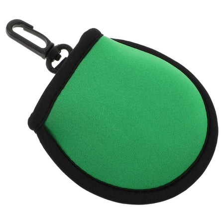 MEIBUTYUP Portable Golf Washer with Pocket Green Neoprene Cover Scratch Resistant for Outdoor 1 Pack