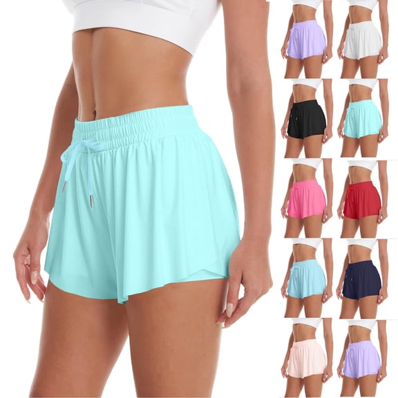 Women's Athletic Shorts Fashion Solid Color Shorts with Pockets Beach Vacation Wear