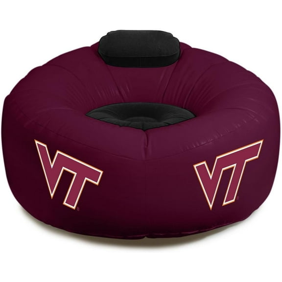 Damaged Packaging Special - Virginia VT Tech Inflatable Chair with Air Pump Included