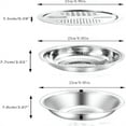 thumbnail image 4 of Multifunctional Stainless Steel Basin Set - with Grater & Strainer, Stackable, Dishwasher Safe, 4 of 6