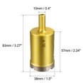 thumbnail image 4 of Uxcell Brocas de núcleo de diamante sinterizado de 38mm para concreto y piedra tono dorado, 4 of 4