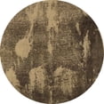 thumbnail image 1 of Ahgly Company Indoor Round Abstract Brown Modern Area Rugs, 6' Round, 1 of 4