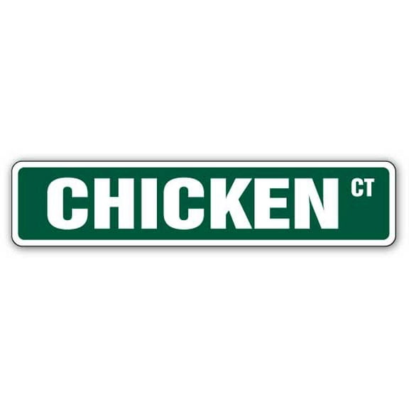 SignMission SS-730-Chicken 30 in. Chicken Street Sign - Chick Farm Farmer Rancher Fowl