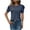 Navy, variant on BiZtdJrK Women Dressy Casual T Shirts Puff Short Sleeve Summer T Shirt Crew Neck Fashion Casual Tunic Tops Light Blue L