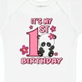 thumbnail image 4 of Inktastic It's My First Birthday with Panda Bear Girls Baby Bodysuit, 4 of 5