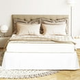 thumbnail image 4 of PiccoCasa Microfiber Bed Skirt 16" Drop Pleated Tailored Styling Ruffled, Full White, 4 of 7