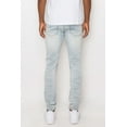 thumbnail image 4 of Saronite Creased Biker Skinny Fit Cotton Denim Jeans Pants, Cloud Blue (Men's), 4 of 4