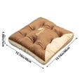 thumbnail image 3 of Square Floor Cushion 16x16x2 Inch Breathable Flock Seat Pad Portable Mat for Home Office Lightweight, 3 of 7