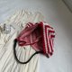 thumbnail image 2 of Bolso Mano Y Hombro Punto para Mujer Viajes () Blanco Rojo, 2 of 7