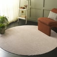 thumbnail image 2 of SAFAVIEH Selena Nancy Geometric High-Low Area Rug, Beige, 6'7" x 6'7" Round, 2 of 10