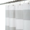 thumbnail image 2 of ELLE Paris Jacquard Weave Polyester Shower Curtain in Grey White, 2 of 5