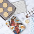 thumbnail image 5 of Yayeee Pot Holders Kitchen Heat Resistant with Pockets 7"x9.8" Cotton Oven Cooking Hot Pads, Vibrant Floral, 5 of 7