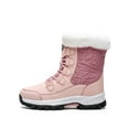 thumbnail image 1 of GENILU Womens Breathable Snow Boots Plush Lining Mid Calf Boot Work Pull On Pink 5, 1 of 9