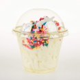 thumbnail image 2 of GOLDEN APPLE, 9oz-25sets Pink Red Plastic Cups with Clear Dome lids No Hole, 2 of 7