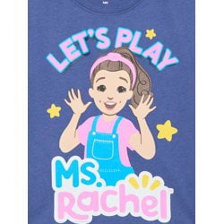 Ms. Rachel Toddler Girls' Graphic Tee with Short Sleeves, Sizes 12M-5T