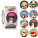 thumbnail image 1 of Herramienta para hornear galletas de fondant tridimensional con temática navideña con juego de sellos de émbolo, pan de jengibre para niño/niña, muñeco de nieve, Papá Noel, árbol de Navidad, reno,, 1 of 4