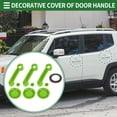 thumbnail image 2 of Conjunto de cubiertas para manijas de puerta exterior Unique Bargains, trim decorativo para Jeep Wrangler JK 2DR 2007-2017, ABS, Verde, 1 juego, 2 of 6